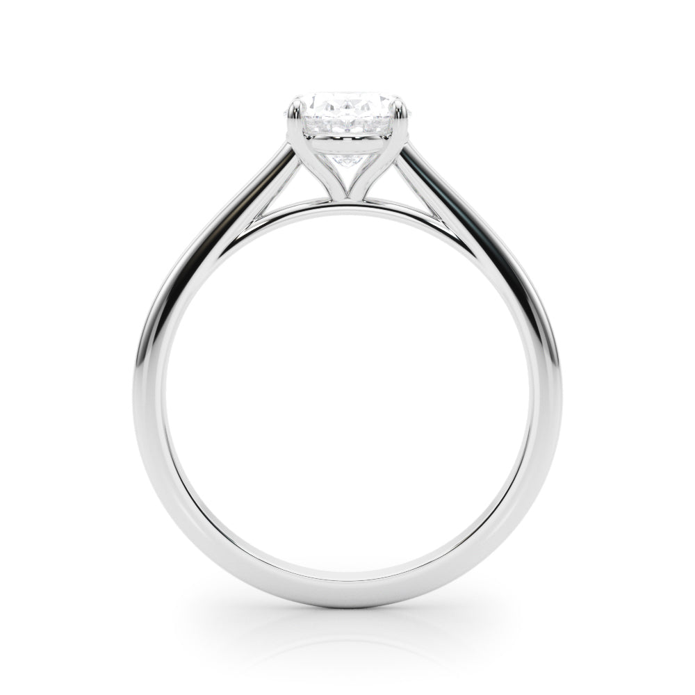 Amelia Oval Lab Grown Diamond Solitaire Engagement Ring IGI Certified-VIRABYANI